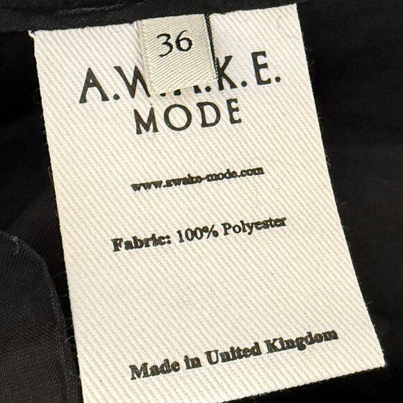 A.W.A.K.E. MODE Off-The-Shoulder Sheer Blouse Top Black - Picture 8 of 11